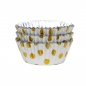 Preview: Cupcake Backförmchen - Gold Polka Dots